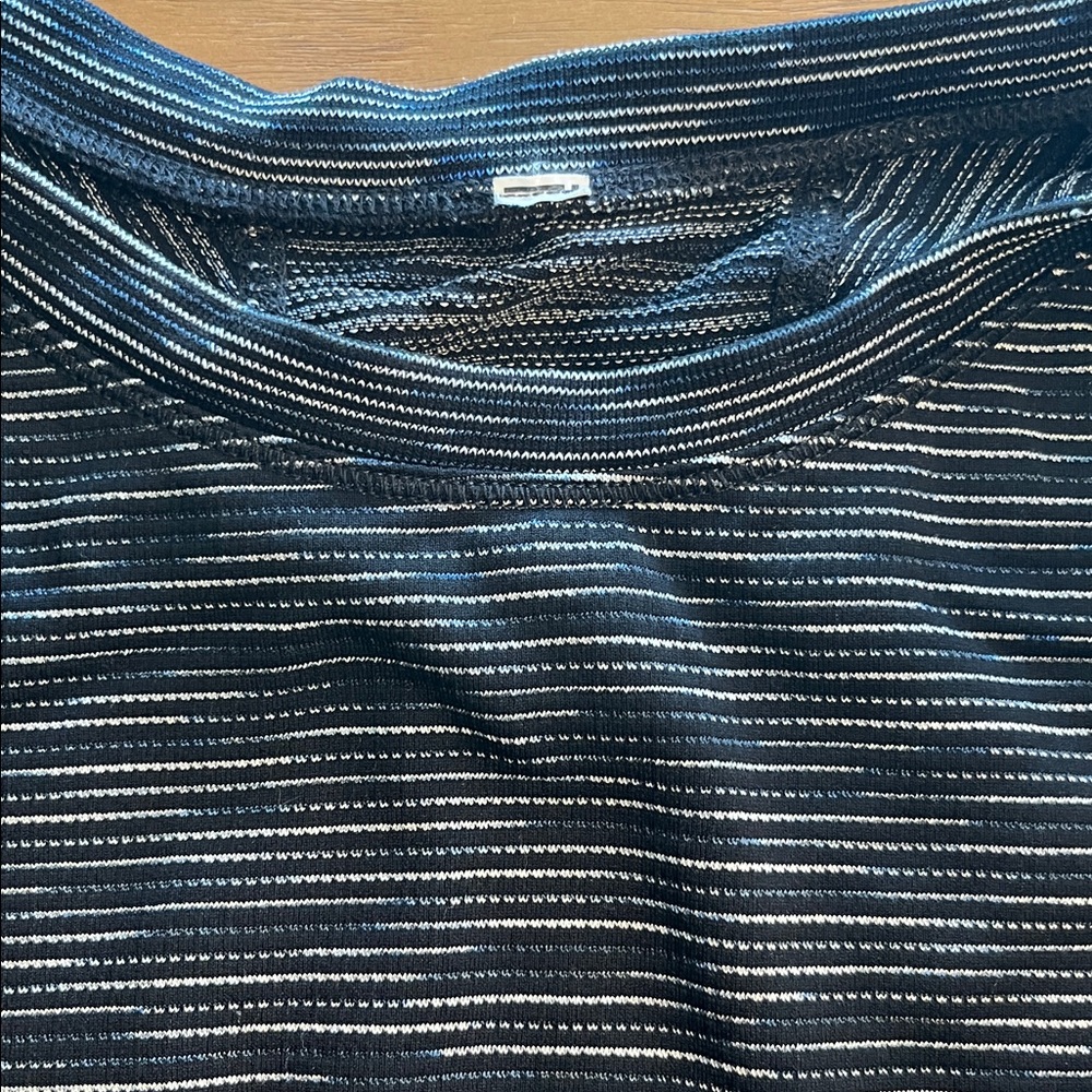 Athleta | Momentum Spacedye Top | Black/Blue | Size M - Picture 8 of 10